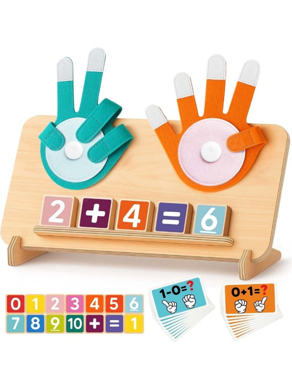 Montessori Learning Toys for Toddlers, Educational Counting Blocks & Math Games